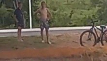 Jovens ignoram placas sobre risco de afogamento e tomam banho em lagoa
