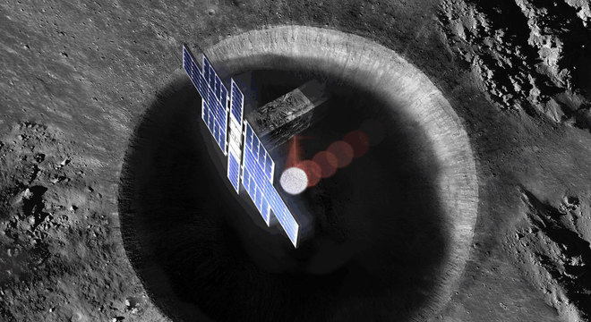 O satélite Lunar Flashlight tem seis unidades de CubeSat. Seu objetivo é buscar gelo na superfície da Lua