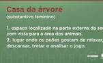 Sabe aquele ambiente preferido para meditar, dormir ou até mesmo fazer uma fofoquinha? A casa da árvore é um dos lugares favoritos entre os peões da sede para analisar o jogo, descansar e, claro, que também já rolaram tretas por ali! 