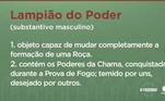 Um dos objetos mais disputados no reality, o Lampião do Poder contém dois poderes - que podem incluir imunidade, indicação à Roça, prêmios em dinheiro e muito mais. Cheio de surpresas, o item é capaz de mudar completamente o rumo do jogo, acabar com as estratégias planejadas pelos peões e colocar uma baita responsabilidade nas costas de quem estiver com ele nas mãos. Uns o amam, outros o odeiam, mas todos o desejam! 