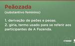 Se você é fã raiz do reality show, sabe que o termo está mais para um apelido carinhoso dos participantes. Nos dias de tensão, como a formação da Roça, Adriane Galisteu invade a sede e anima a todos ao dizer: 