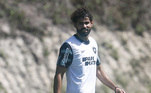Diego Costa em treino do Botafogo