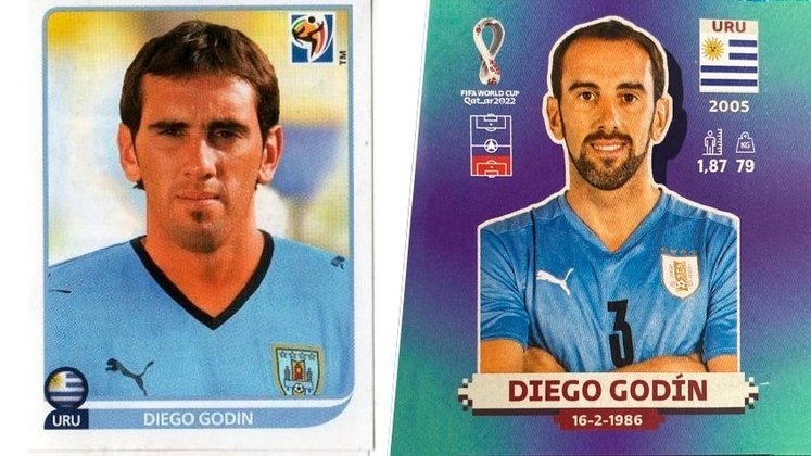 Diego Godín (zagueiro – Uruguai). Primeira aparição: 2010