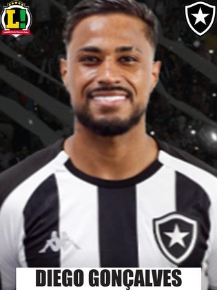 Diego Gonçalves - 7,0 - Recuperou a posse de bola em alguns lances e marcou o segundo gol do Botafogo.