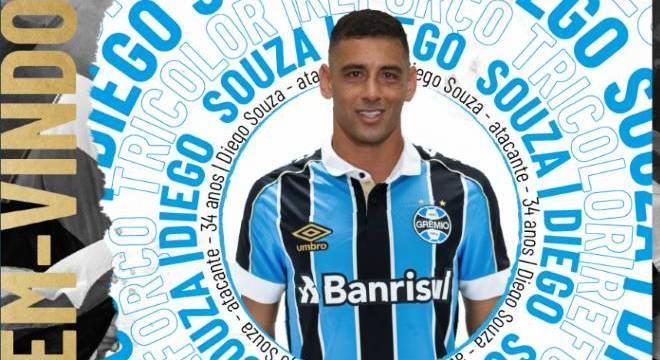 Diego Souza fica no Grêmio até o fim da temporada de 2020