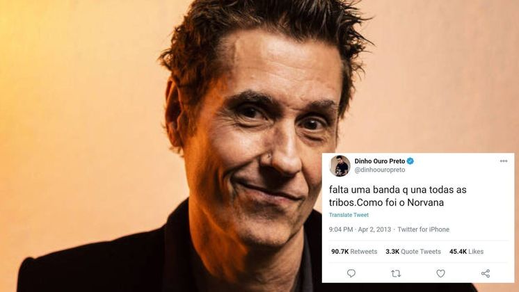 Já existe uma banda que une todas as tribos? Para Dinho Ouro Preto, o 