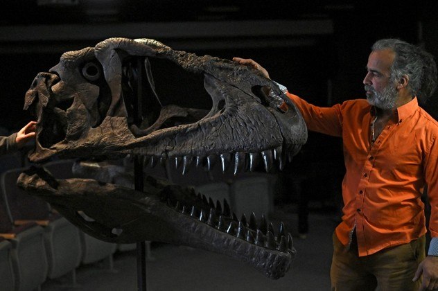 Cientistas descobrem novo dinossauro predador gigante com braços curtos,  como o T-Rex - SWI