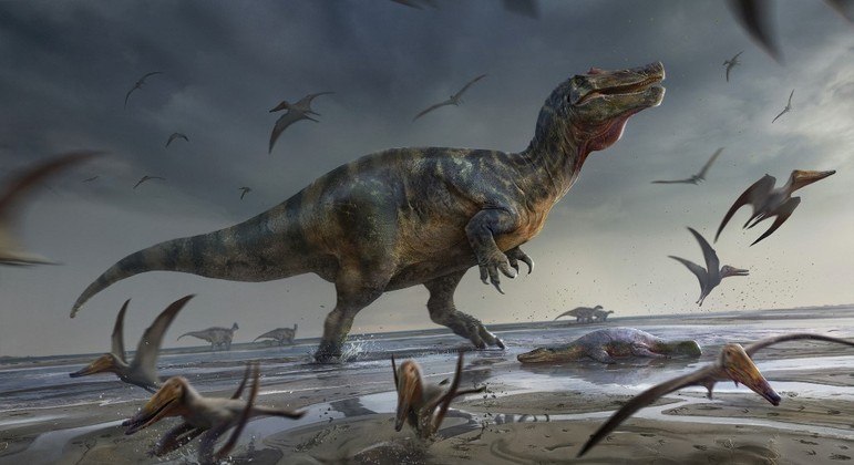 Espinossauro bípede pode ter sido o maior predador da Europa