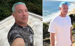DiploO DJ, amigo da brasileira Anitta, apostou em um tom de azul-claro para o cabelo durante algum tempo em 2022. Ele chegou a ser comparado com nomes como J Balvin nos comentários das fotos