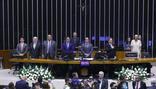 Políticos prestam homenagem aos 70 anos da Record TV em sessão na Câmara (Vinicius Loures/Câmara dos Deputados - 26.9.2023)