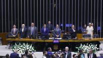 Políticos prestam homenagem aos 70 anos da Record TV em sessão na Câmara (Vinicius Loures/Câmara dos Deputados - 26.9.2023)