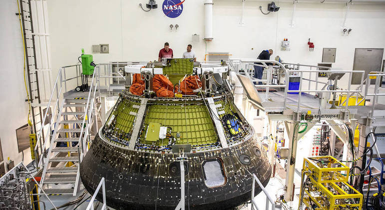 Cápsula Orion que vai levar astronautas de volta à Lua após 50 anos