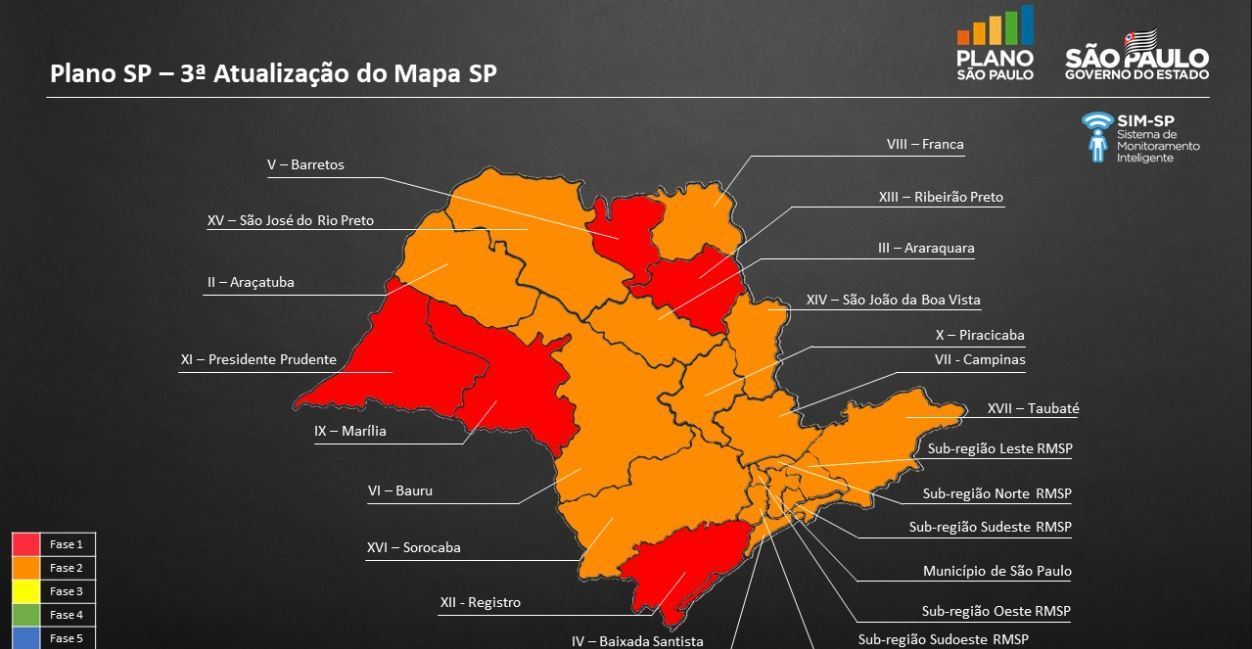 Volta às aulas do ensino infantil dependerá de capital paulista na cor verde