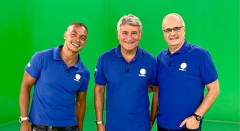 Dodô, Cléber Machado e Renato Marsiglia 
