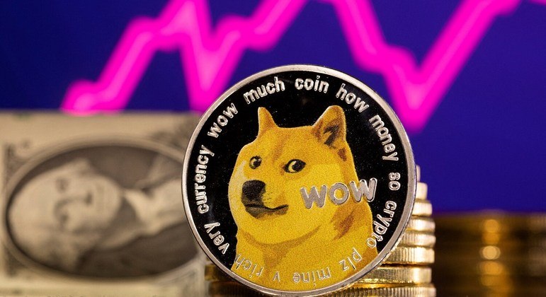 Há pouco tempo, a rede social mudou temporariamente o logo para o símbolo da Dogecoin