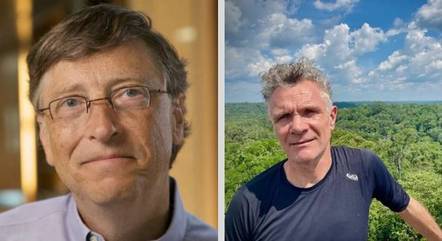 Bill Gates (E) não tinha ligação com Dom Phillips (D)
