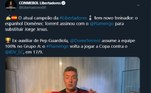 O perfil da Copa Libertadores, maior torneio de futebol das Américas, falou sobre a chegada do treinador ao atual campeão da competição