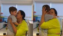 Dona Ruth mostra momento fofo com o neto Léo, filho de Marília Mendonça: 'Saudade aumentando' 