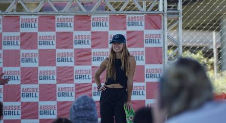 Dora Varella em ação na ONG Social Skate
