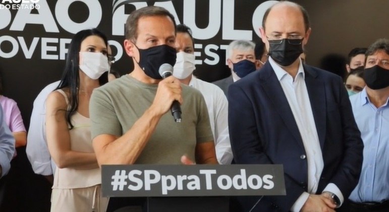 Doria em evento em Monte Aprazível, no interior de São Paulo