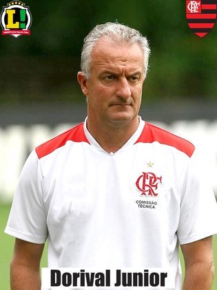 Dorival Júnior - 6,5 - O Flamengo joga um futebol ofensivo, envolvente e com a cara do DNA rubro-negro. Méritos do treinador que fez o grupo abraçar suas ideias.