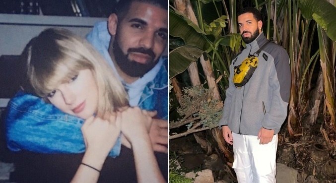 Taylor Swift e Drake surgiram abraçados em foto publicada pelo rapper
