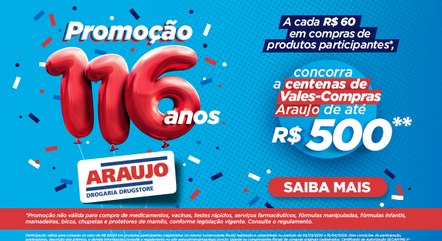 Drogaria Araujo celebra 116 anos com promoção e ações especiais