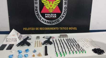 PM apreendeu drogas e armas em operação 
