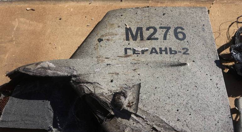 Drone Shahed 136 foi utilizado pela Rússia para atacar a Ucrânia