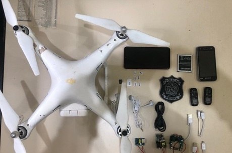 Drone foi apreendido próximo à prisão