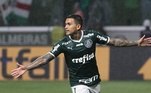 Dudu comemora gol pelo Palmeiras