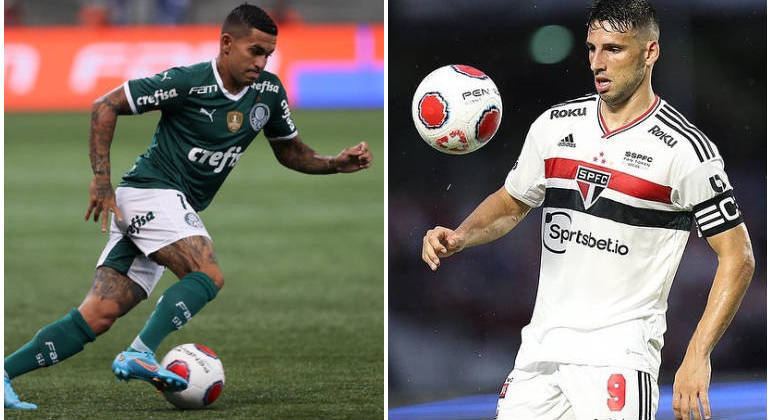 Os craques Dudu e Jonathan Calleri jogam pela primeira partida da final do Paulistão, na Record TV