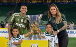 A família sempre acompanhava Dudu, desde quando chegou ao Palmeiras em 2015