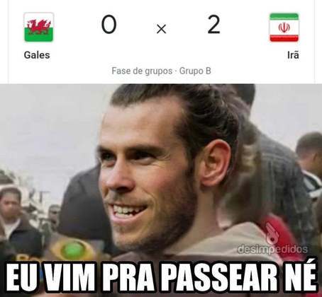 É claro que Gareth Bale seria a principal vítima dos memes após a derrota do País de Gales.