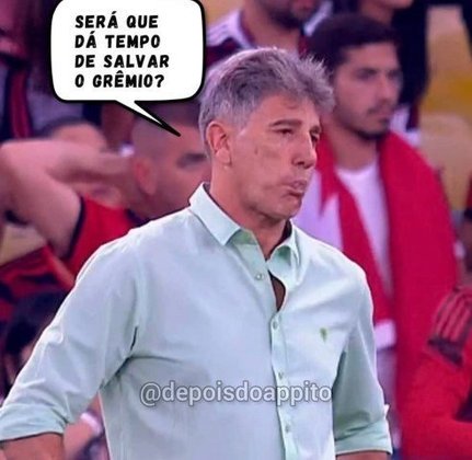 E os 200 milhões, Renato? Zoeiras com técnico do Flamengo fizeram sucesso nas redes sociais após eliminação do Flamengo.