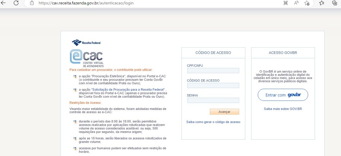 Imagem: ecac atendimento virtual contribuinte receita federal e cac 10042023183701076 Veja como sair da malha fina para receber a restituição do IR 2023