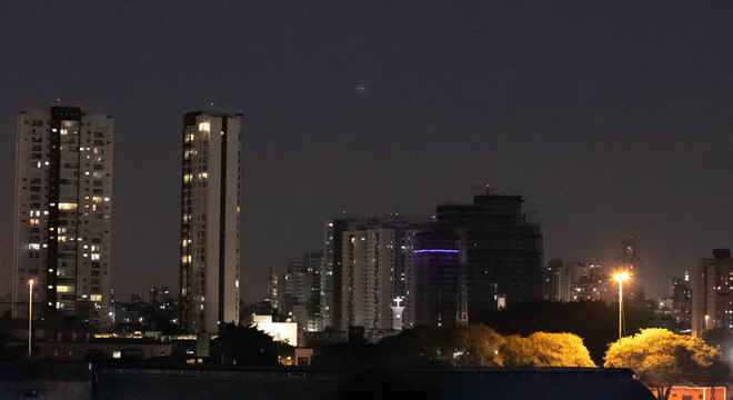 Em São Paulo, o eclipse não ficou tão nítido como em outra partes do país