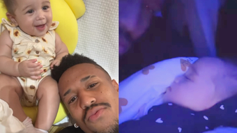 Éder Militão, ex de Karoline Lima, posa com a filha e se declara: 'Te amo muito' 