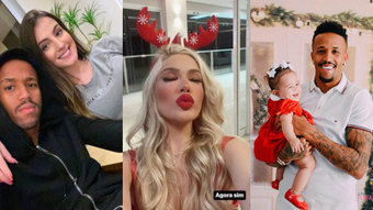 Militão passa Natal com filha e ex-namorada e irrita Karoline Lima 