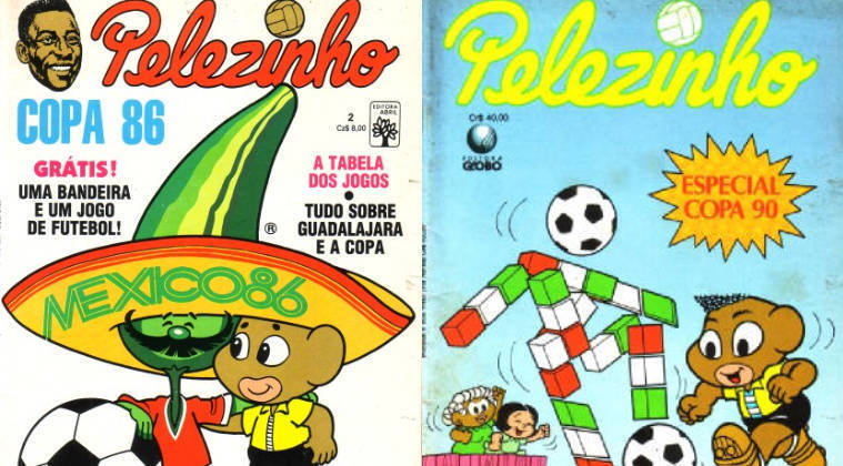 Algumas dessas edições foram específicas para a Copa do Mundo. Assim, Pelezinho esteve presente nos Mundiais de 1986, no México, e de 1990, na Itália. Também teve uma versão para a Olimpíada de Seul, na Coreia do Sul, em 1988