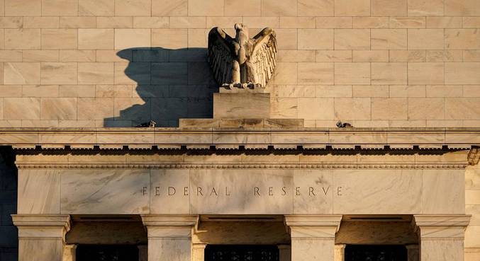 Edifício do Federal Reserve. o banco central americano, em Washington, EUA

