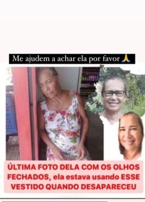 Edileide Leal, mãe de Jake Leal, desapareceu na cidade de Feira de Santana
