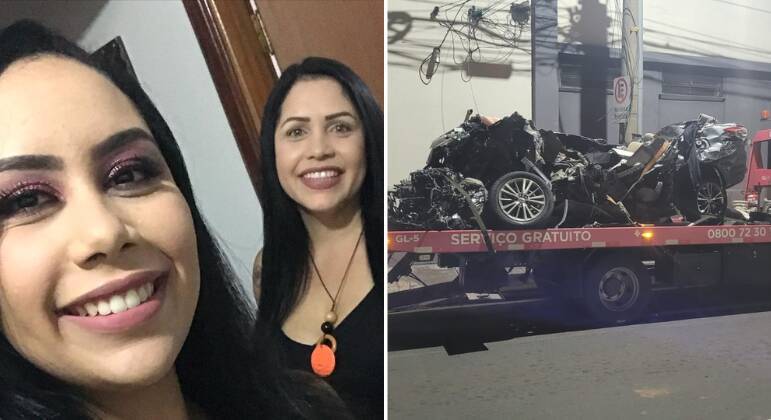 Edna Nabas Soares, de 43 anos, e o enteado, Gustavo Henrique, morreram no local