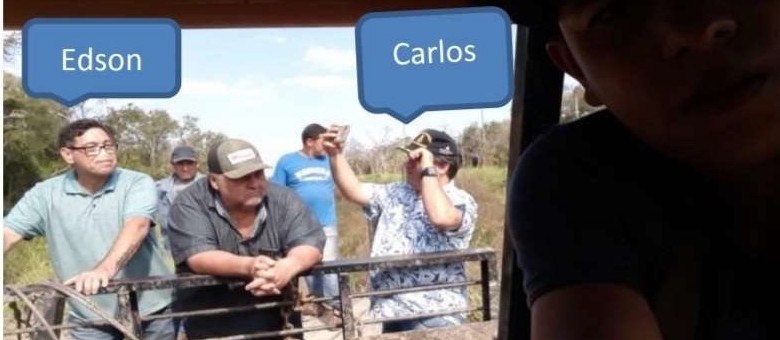 Carlos Bernardo aparece em foto com pistoleiro acusado de matar policial civil (Reprodução)