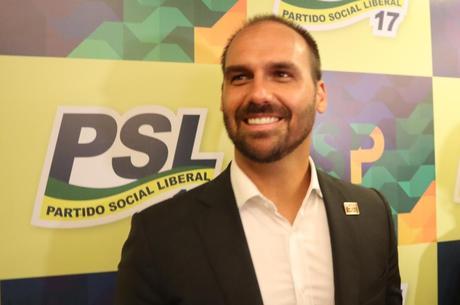 Eduardo Bolsonaro negou que há rachas no partido