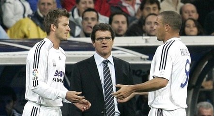 Capello treinou os galácticos, com Ronaldo e Beckham