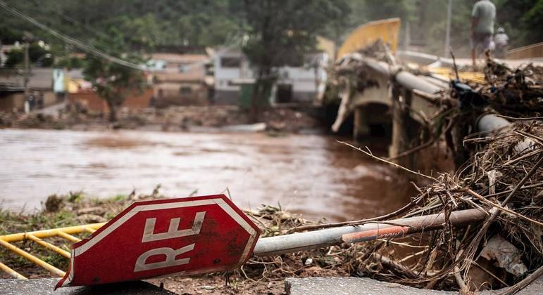 Estragos da chuva na cidade de Sabará (MG)