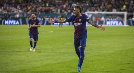 Neymar jogou no Barcelona de 2013 até 2017