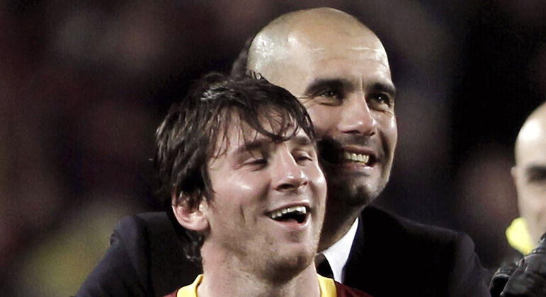 De 2007 a 2012, Guardiola esteve no comando do Barcelona, da Espanha. O período coincide com o início da carreira de Lionel Messi na equipe catalã. Por isso, fãs de Maria já fizeram trocadilhos do momento e elogiaram a jovem com uma comparação:  