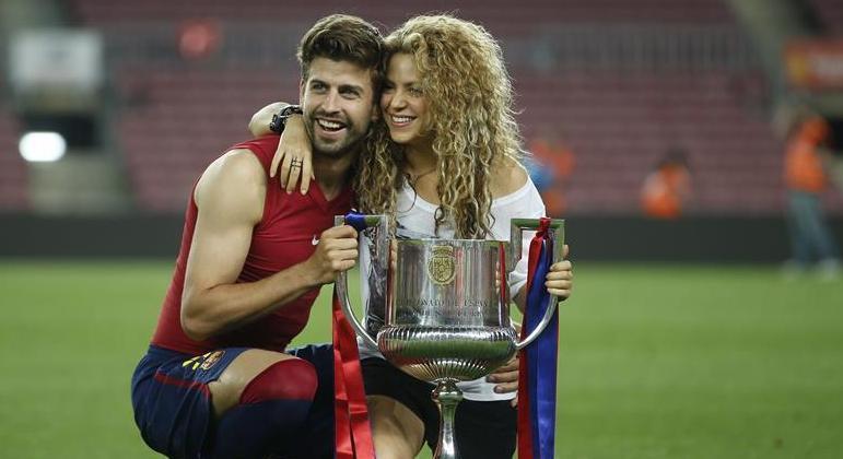 Piqué e Shakira ficaram juntos por 12 anos e têm dois filhos, Milan, de 9 anos, e Sasha, de 8